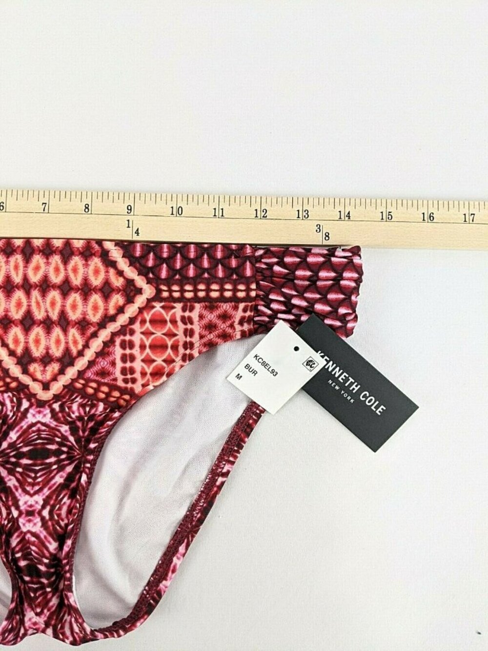 Kenneth Cole Womens Size M Geometric Swimsuit Tankini Tummy Toner Push Up Nwt - Picture 6 of 8